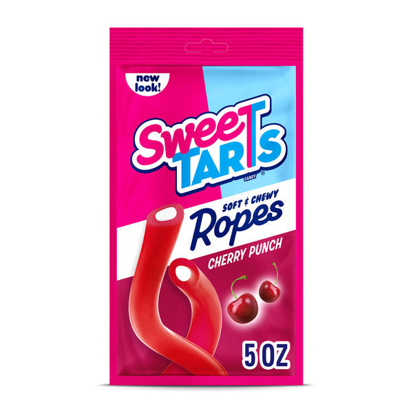 SweeTARTS Ropes Candy Cherry Punch Soft And Chewy  DestGlow