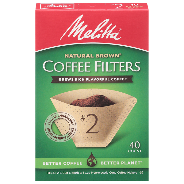 Melitta Coffee Filters, Natural Brown, No. 2  DestGlow