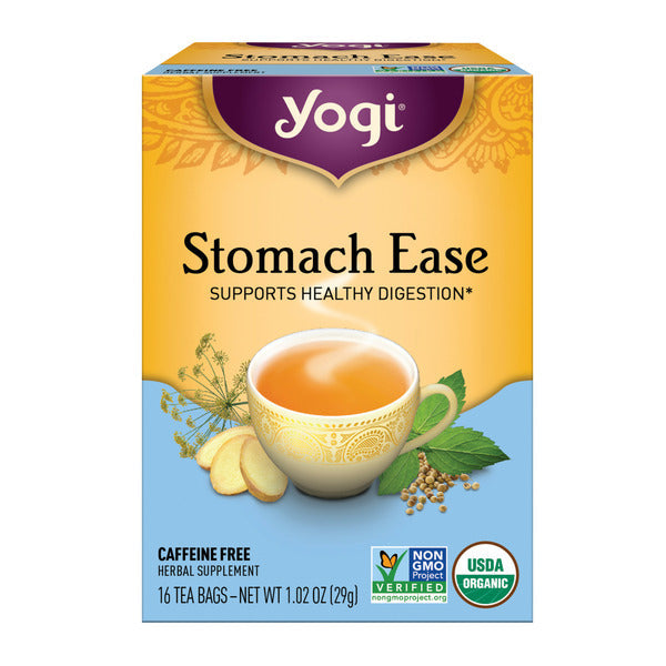 Yogi Tea Herbal Tea, Stomach Ease, Supports Digestion, Caffeine Free  DestGlow