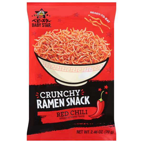 Baby Star Ramen Snack, Red Chili, Crunchy  DestGlow