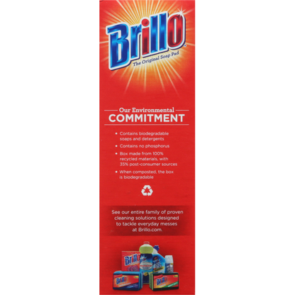 Brillo Soap Pads, Steel Wool, Lemon