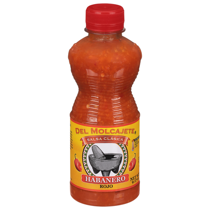 Del Molcajete Salsa Clasica, Habanero, Rojo, Extreme
