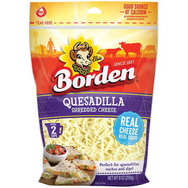 Borden Regular Shredded Cheese, Quesadilla  DestGlow