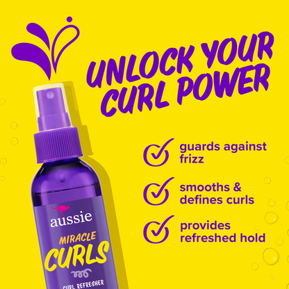 Aussie Miracle Curls Refresher Spray Gel with Coconut &amp; Jojoba