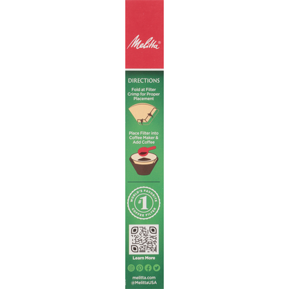 Melitta Coffee Filters, Natural Brown, No. 2