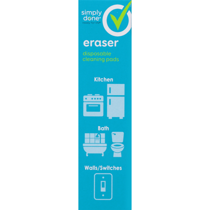 Simply Done Cleaning Pads, Disposable, Eraser - 4.6 x 2.4 x 1 in