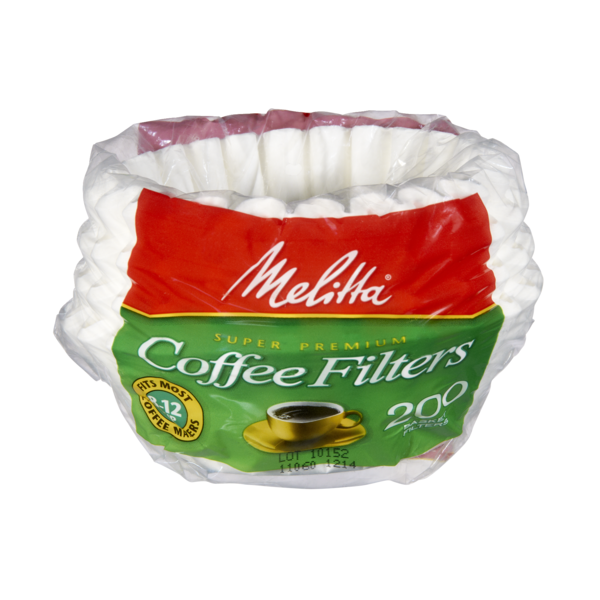 Melitta Super Premium 8-12 Cup White Basket Coffee Filter Paper  DestGlow