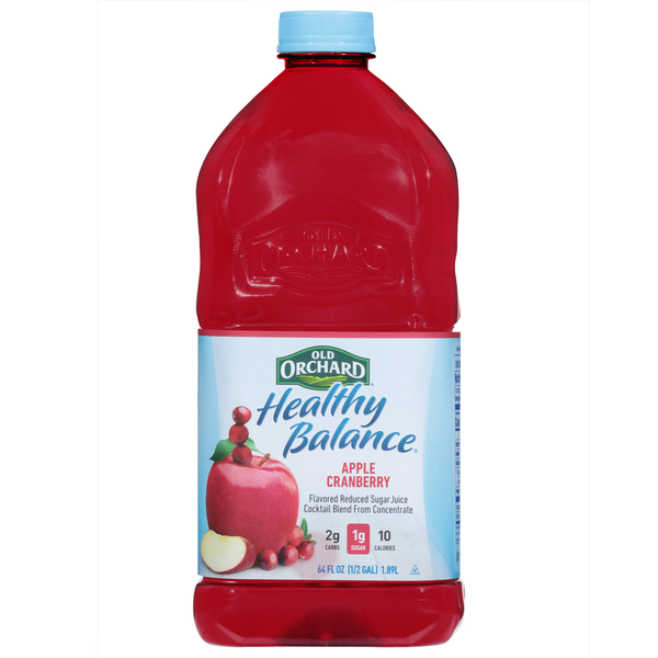 Old Orchard Healthy Balance Apple Cranberry Juice Cocktail  DestGlow