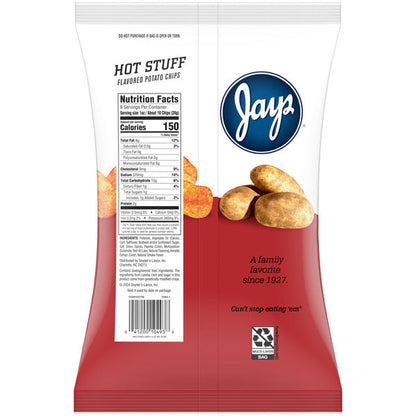 Jays Hot Stuff Flavored Potato Chips  DestGlow