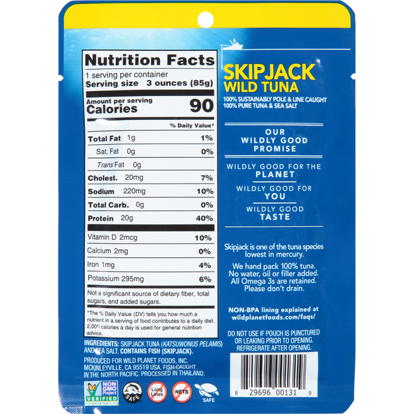 Wild Planet Wild Tuna, Skip Jack  DestGlow