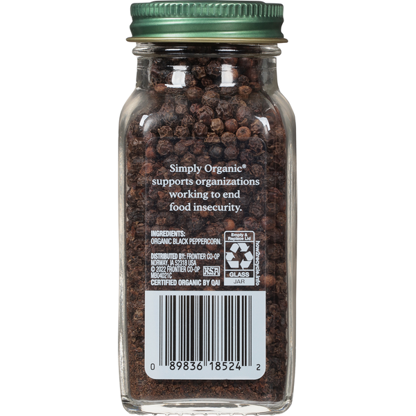 Simply Organic Black Peppercorns  DestGlow