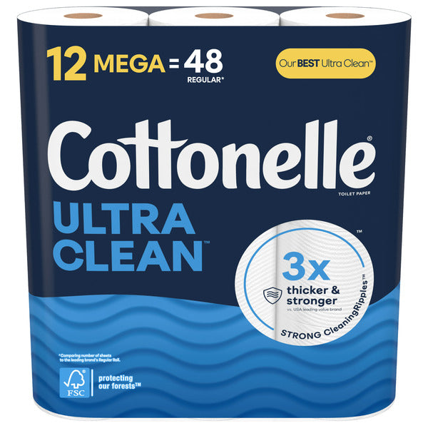 Cottonelle Ultra Clean Strong Toilet Paper  DestGlow