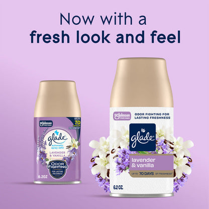 Glade Automatic Spray Air Freshener Refill, Lavender &amp; Vanilla