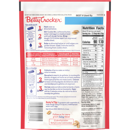 Betty Crocker Oatmeal Cookie Mix