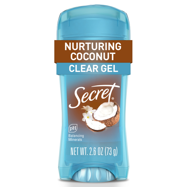Secret Fresh Clear Gel Antiperspirant and Deodorant, Coconut Scent  DestGlow