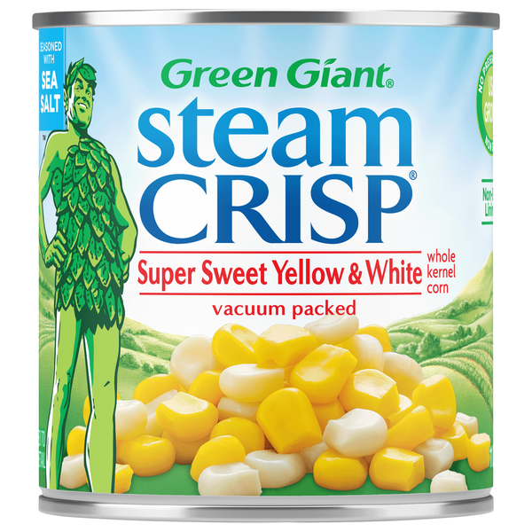 Green Giant Whole Kernel Corn, Super Sweet, Yellow &amp; White