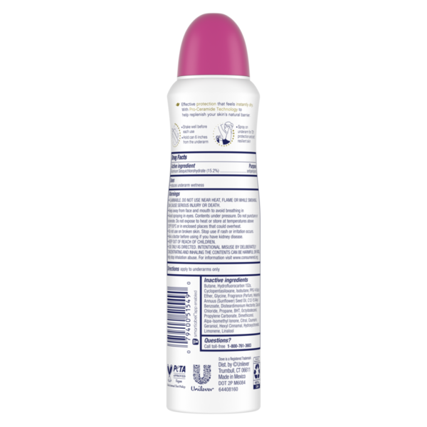 Dove Antiperspirant Deodorant Dry Spray Dragon Fruit &amp; Coconut Cream