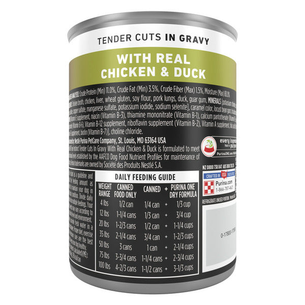 Purina ONE Natural Wet Dog Food Gravy, True Instinct Tender Cuts With Real Chicken and Duck  DestGlow