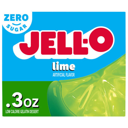 Jell-O Zero Sugar Lime Flavor Gelatin  DestGlow