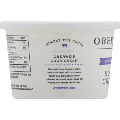 Oberweis Sour Cream, Traditional