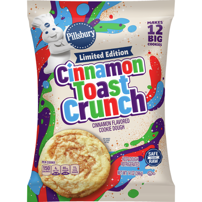 Pillsbury Ready to Bake! Cinnamon Toast Crunch Cinnamon Flavored Cookie Dough