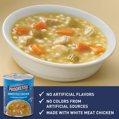 Progresso Traditional, Chicken with Vegetables &amp; Pastina Pasta Canned Soup