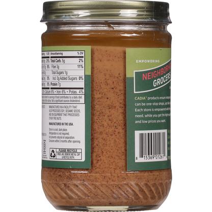 CADIA Almond Butter, Organic, Creamy