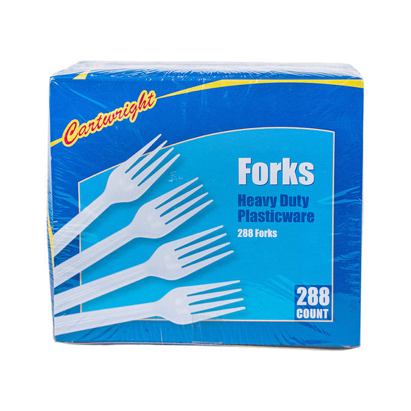 Cartwright Heavy Duty Plastic Cutlery Forks  DestGlow