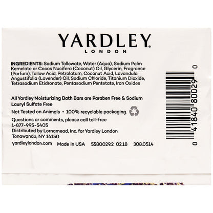 Yardley London English Lavender Moisturizing Bath Bar