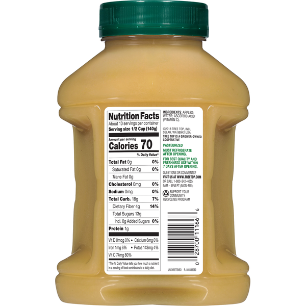 Tree Top Apple Sauce, No Sugar Added  DestGlow