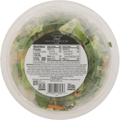 Taylor Farms Salad, with Turkey &amp; Ham, Chef