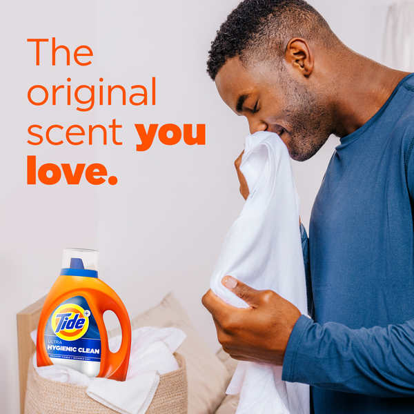 Tide Ultra Hygienic Clean Liquid Laundry Detergent, Original Scent, 83 Loads