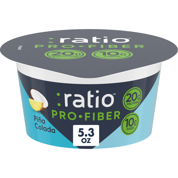 Ratio Pro-Fiber Pina Colada Yogurt Cultured Dairy Snack Cup  DestGlow