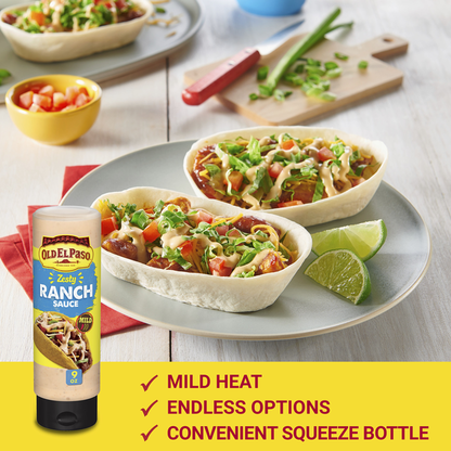 Old El Paso Taco Sauce Zesty Ranch Sauce Squeeze Bottle