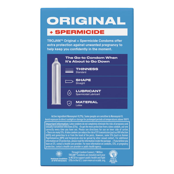 Trojan ENZ Spermicidal Lubricated Latex Condoms  DestGlow