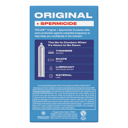 Trojan ENZ Spermicidal Lubricated Latex Condoms