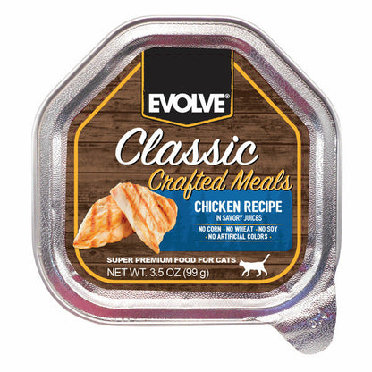 EVOLVE Classic Crafted Meals Chicken Recipe, Wet Cat Food