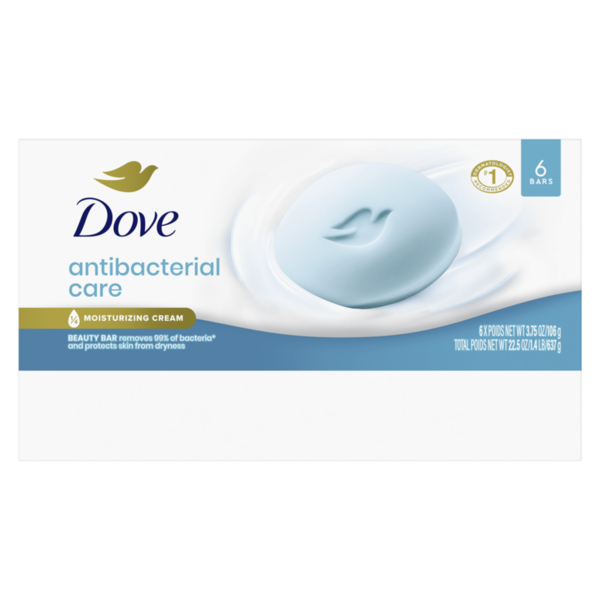 Dove Beauty Bar Soap Antibacterial Care  DestGlow