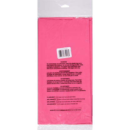 Touch of Color Tablecover, Plastic, Candy Pink