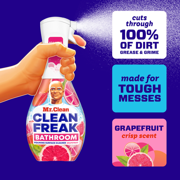 Mr. Clean Clean Freak Foaming Bathroom Surface Cleaner Multi-Surface Spray Starter Kit  DestGlow