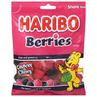 HARIBO Gummi Candy, Berries, Share Size  DestGlow