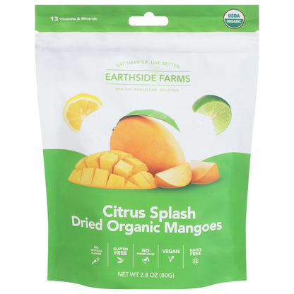 Earthside Farms Dried Organic Citrus Splash Mangoes  DestGlow