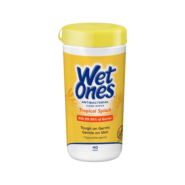 Wet Ones Hand Wipes Canister, Tropical Splash, 40ct Canister  DestGlow