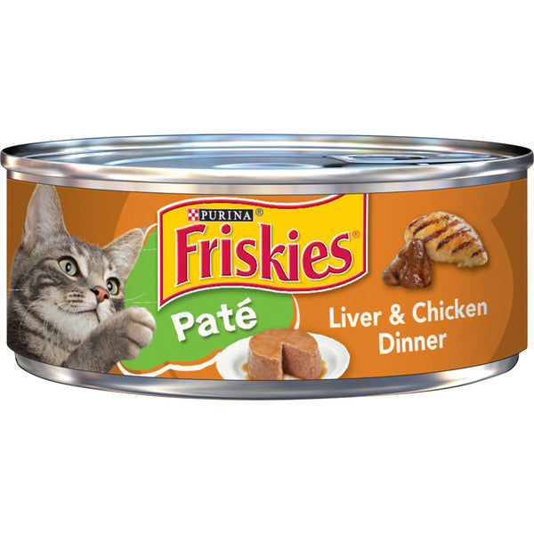 Purina Friskies Pate Wet Cat Food, Liver &amp; Chicken Dinner