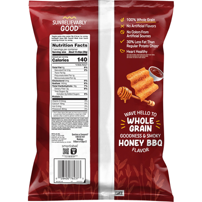 Sun Chips Whole Grain Snacks, Honey BBQ  DestGlow