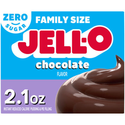 Jell-O Zero Sugar Chocolate Flavor Instant Pudding &amp; Pie Filling  DestGlow