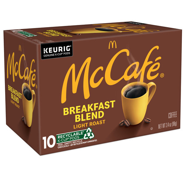 McDonald’s McCafé Breakfast Blend Light Roast Coffee K-Cup Pods