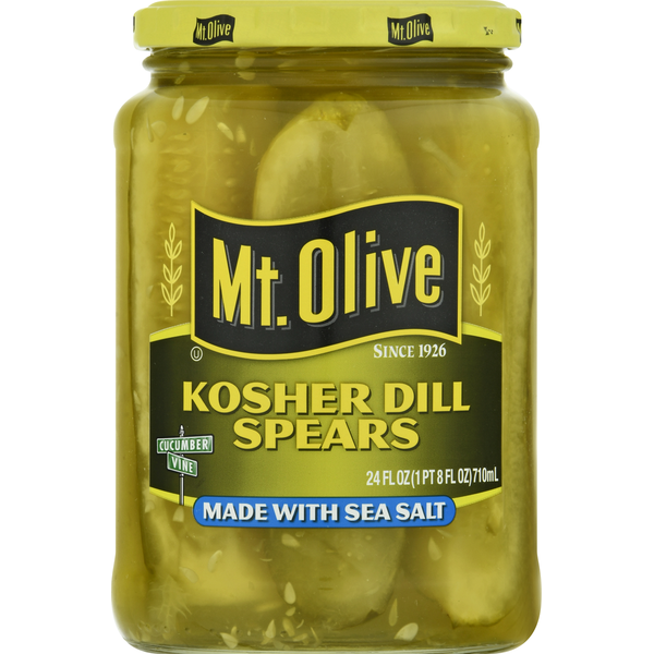 Mt. Olive Kosher Dill Pickle Spears made with Sea Salt  DestGlow