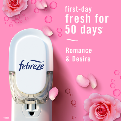 Febreze Plug In Air Freshener Scented Oil Refill, Romance &amp; Desire Scent