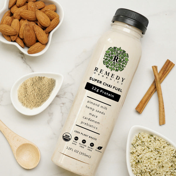Remedy Organics Super Chai Fuel Plant-Based Protein Shake, Ready-to-Drink  DestGlow
